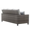 Bungalow Outdoor Sofa w/ 2 Accent Pillows