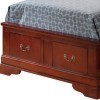 Louis Phillipe Cherry Slay Storage Youth Bed