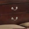 Louis Phillipe Cappuccino Bookcase Storage Bed