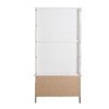 Louis Phillipe White Bookcase Storage Youth Bedroom Set