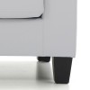 Newbury White Modular Loveseat