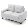 Newbury White Modular Loveseat