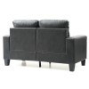 Newbury Black Modular Loveseat