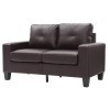 Newbury Dark Brown Modular Loveseat