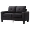 Newbury Black Modular Loveseat