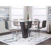 Axel Counter Height Dining Set w/ Holden Champagne 24 Inch Stools
