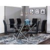 Mantis Rectangular Dining Room Set w/ Black Chairs
