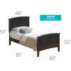 Hammond Black Youth Panel Bed