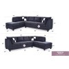 Malone Black Sectional Set
