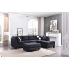 Malone Black Sectional Set