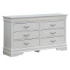 Lorana Silver Champagne Youth Panel Bedroom Set w/ LED