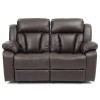 Daria Dark Brown Reclining Loveseat