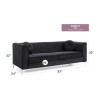 Delray Black Sofa