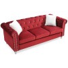 Raisa Burgundy Living Room Set