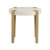 Gracie White End Table