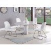 Gretchen Dining Room Set w/ White Chairs
