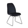 Gretchen Curved Back Side Chair (Black) (Set of 2)