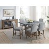 Grayson Counter Height Gray Marble Top Dining Room Set