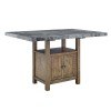 Grayson Counter Height Gray Marble Top Table