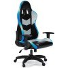 Lynxtyn Office Swivel Desk Chair w/ LED Lighting (Black and Gray)