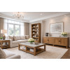 Plum Creek Sierra Brown L-Shaped Home Office Set