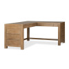 Plum Creek Sierra Brown L-Shaped Home Office Set