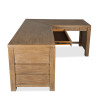Plum Creek Sierra Brown L-Shaped Home Office Set