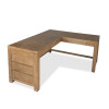 Plum Creek Sierra Brown L-Shaped Home Office Set