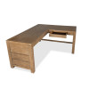 Plum Creek Sierra Brown L-Shaped Home Office Set