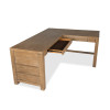 Plum Creek Sierra Brown L-Shaped Home Office Set