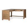 Plum Creek Sierra Brown L-Shaped Home Office Set