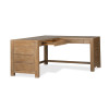 Plum Creek Sierra Brown L-Shaped Home Office Set