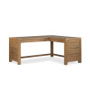 Plum Creek Sierra Brown L-Shaped Home Office Set