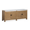 Plum Creek Sierra Brown L-Shaped Home Office Set