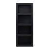 Harbor Black 60-inch Bookcase Pier