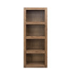Harbor Bourbon Oak 60-inch Bookcase Pier