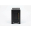 Harbor Black Chairside Table
