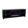 Harbor Black 72-inch Fireplace Console