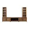 Harbor Bourbon Oak Entertainment Wall