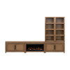 Harbor Bourbon Oak Entertainment Wall