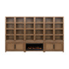 Harbor Bourbon Oak Entertainment Wall