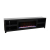 Harbor Black 95-inch Fireplace Console