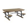 Highland Cafeteria Table w/ Swivel Seats