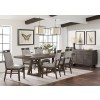 Hearst Trestle Dining Room Set w/ Upholstered Chairs