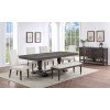 Hutchins Dining Room Set w/ Upholstered Chairs and Bench