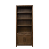 Haven Bourbon Oak 72-inches 2-Door Display Case