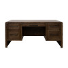 Haven Bourbon Oak 66-inch Executive Desk