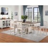 Hyland Counter Height Dining Room Set (Milk and Honey)