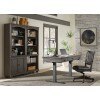 Oxford 60 Inch Adjustable Lift Home Office Set (Peppercorn)
