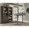 Oxford 60 Inch Adjustable Lift Home Office Set (Peppercorn)